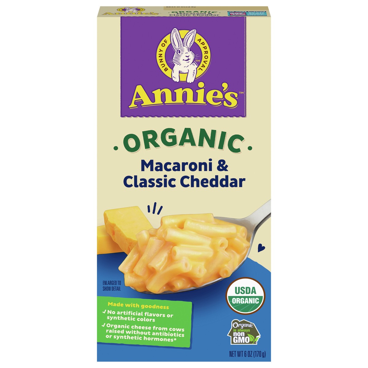 slide 10 of 13, Annie's Annie''s Macaroni Classic Cheddar Organic Mac and Cheese Dinner with Organic Pasta, 6 OZ, 6 oz