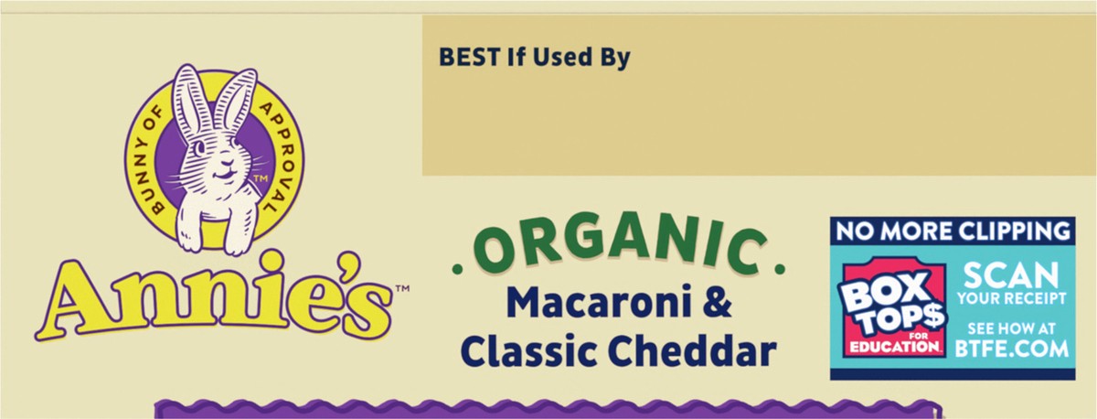 slide 9 of 13, Annie's Annie''s Macaroni Classic Cheddar Organic Mac and Cheese Dinner with Organic Pasta, 6 OZ, 6 oz