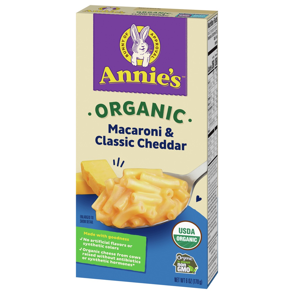 slide 3 of 13, Annie's Annie''s Macaroni Classic Cheddar Organic Mac and Cheese Dinner with Organic Pasta, 6 OZ, 6 oz