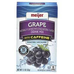 Meijer Grape Drink Mix With Caffeine, 10 Count