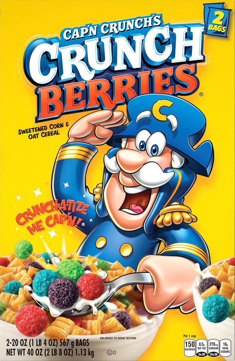 slide 5 of 6, Cap'n Crunch Cereal, 2 ct