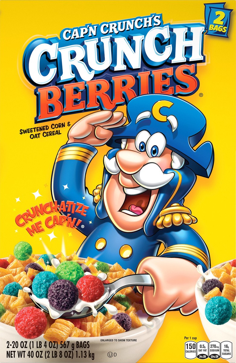 slide 6 of 6, Cap'n Crunch Cereal, 2 ct
