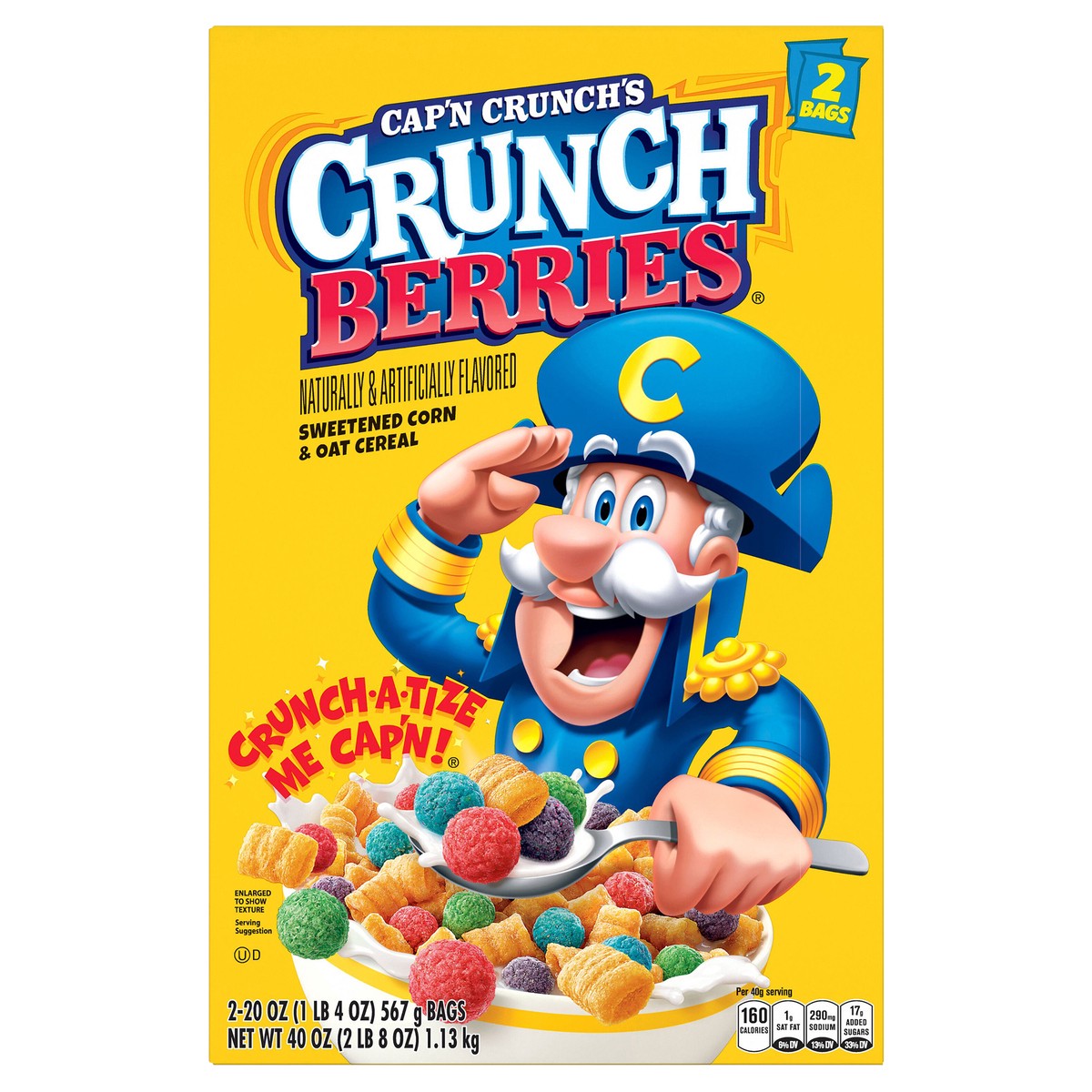 slide 1 of 6, Cap'n Crunch Cereal, 2 ct
