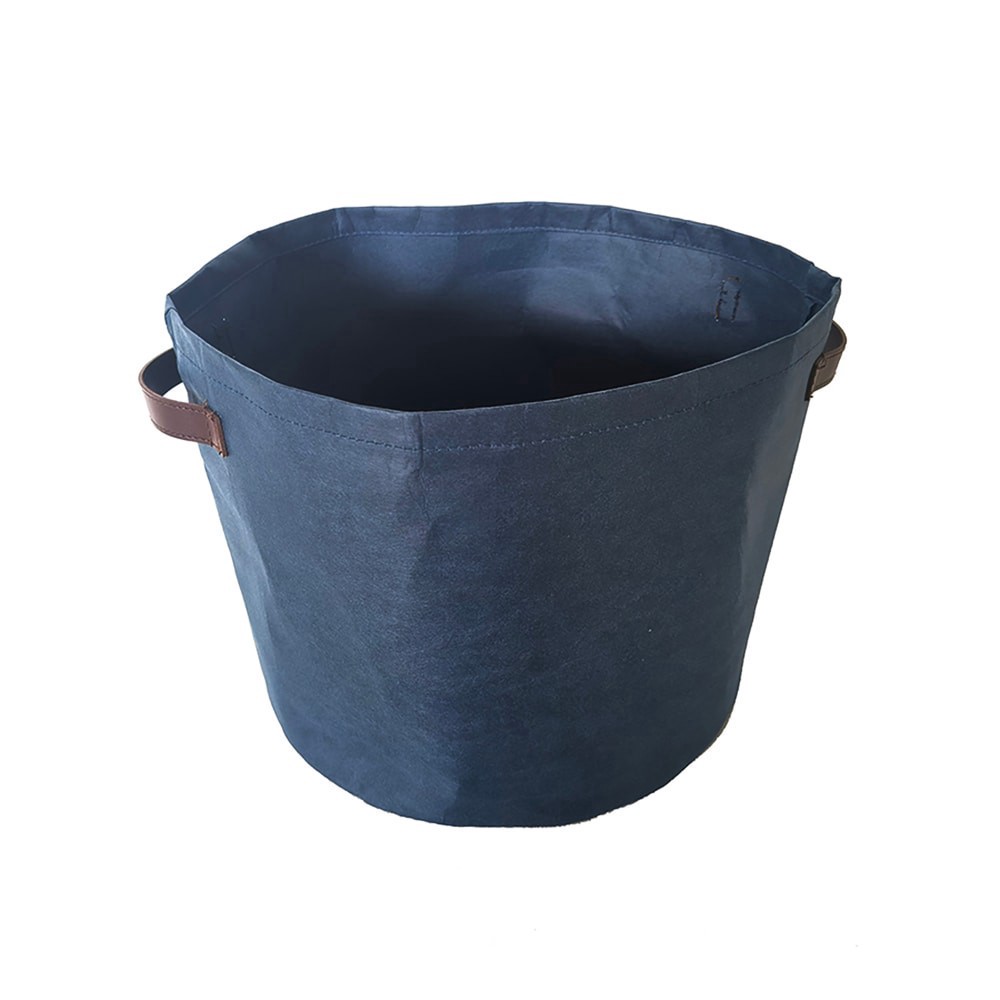 slide 1 of 1, SDS for HD Designs Round Paper Basket with Handle - Blue, LG