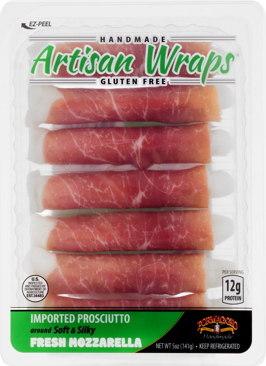 slide 4 of 13, Formaggio Imported Prosciutto Artisan Wraps 5 oz, 5 oz