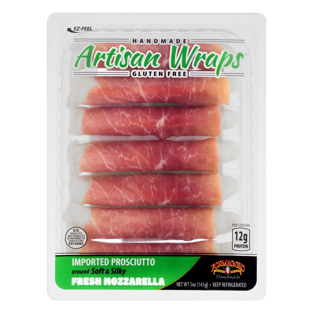 slide 1 of 13, Formaggio Imported Prosciutto Artisan Wraps 5 oz, 5 oz