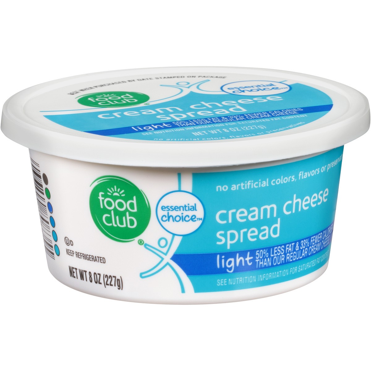 slide 8 of 10, Food Club Essential Choice Light Cream Cheese 8 oz, 8 oz