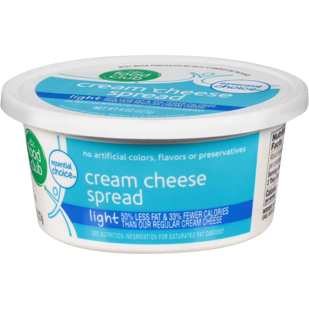 slide 5 of 10, Food Club Essential Choice Light Cream Cheese 8 oz, 8 oz