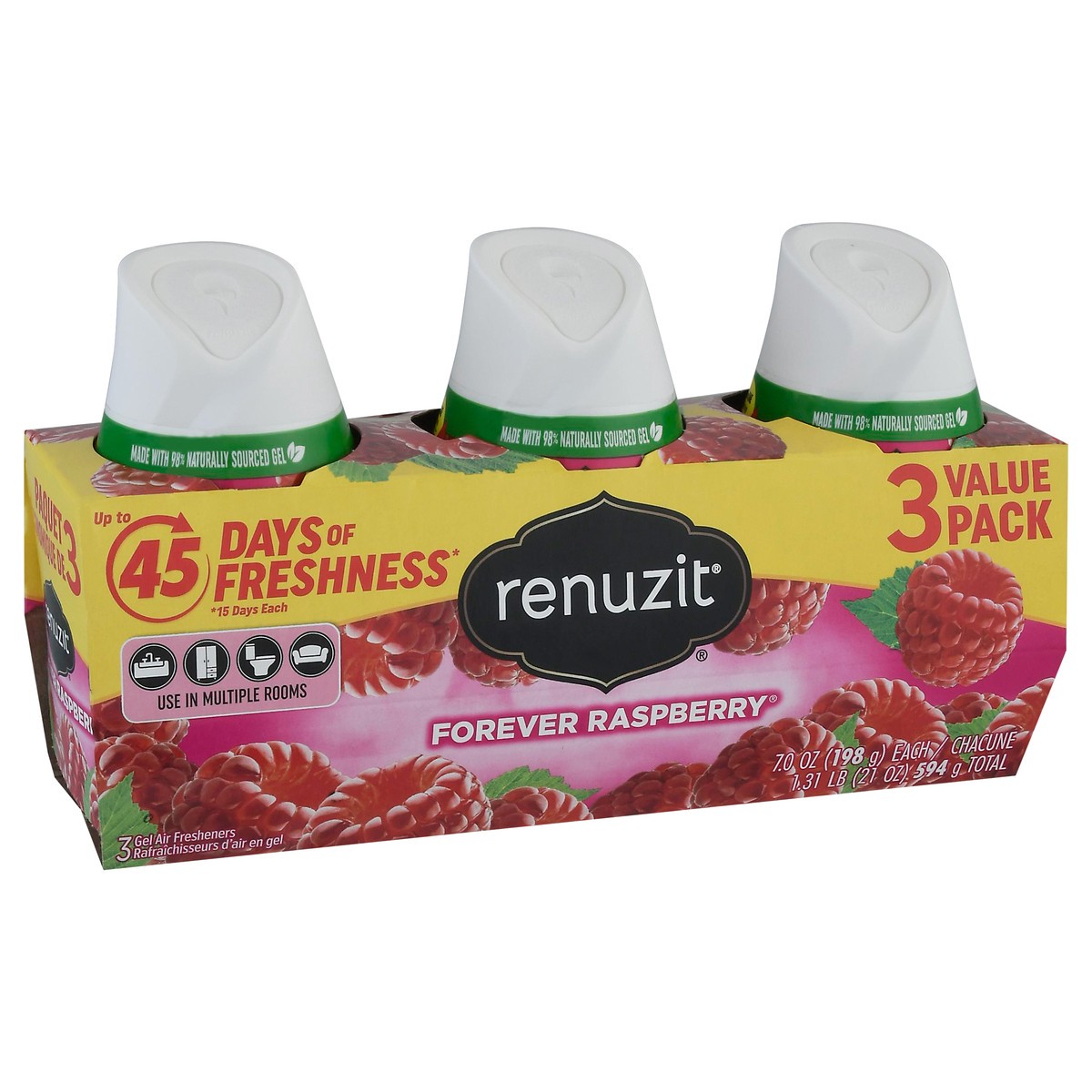 slide 3 of 13, Renuzit® Forever Raspberry® air fresheners, 3 ct