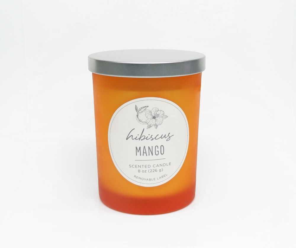 slide 2 of 2, Hd Designs Hibiscus Mango Jar Candle, 8 oz