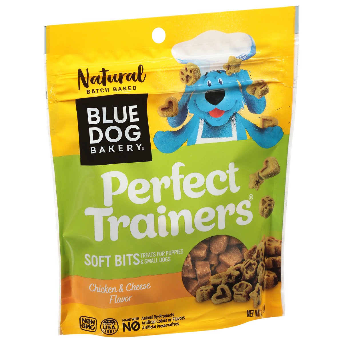 slide 4 of 9, Blue Dog Bakery Perfect Trainers Soft Bits Chicken & Cheese Flavor Treats for Puppies & Small Dogs 6 oz, 6 oz