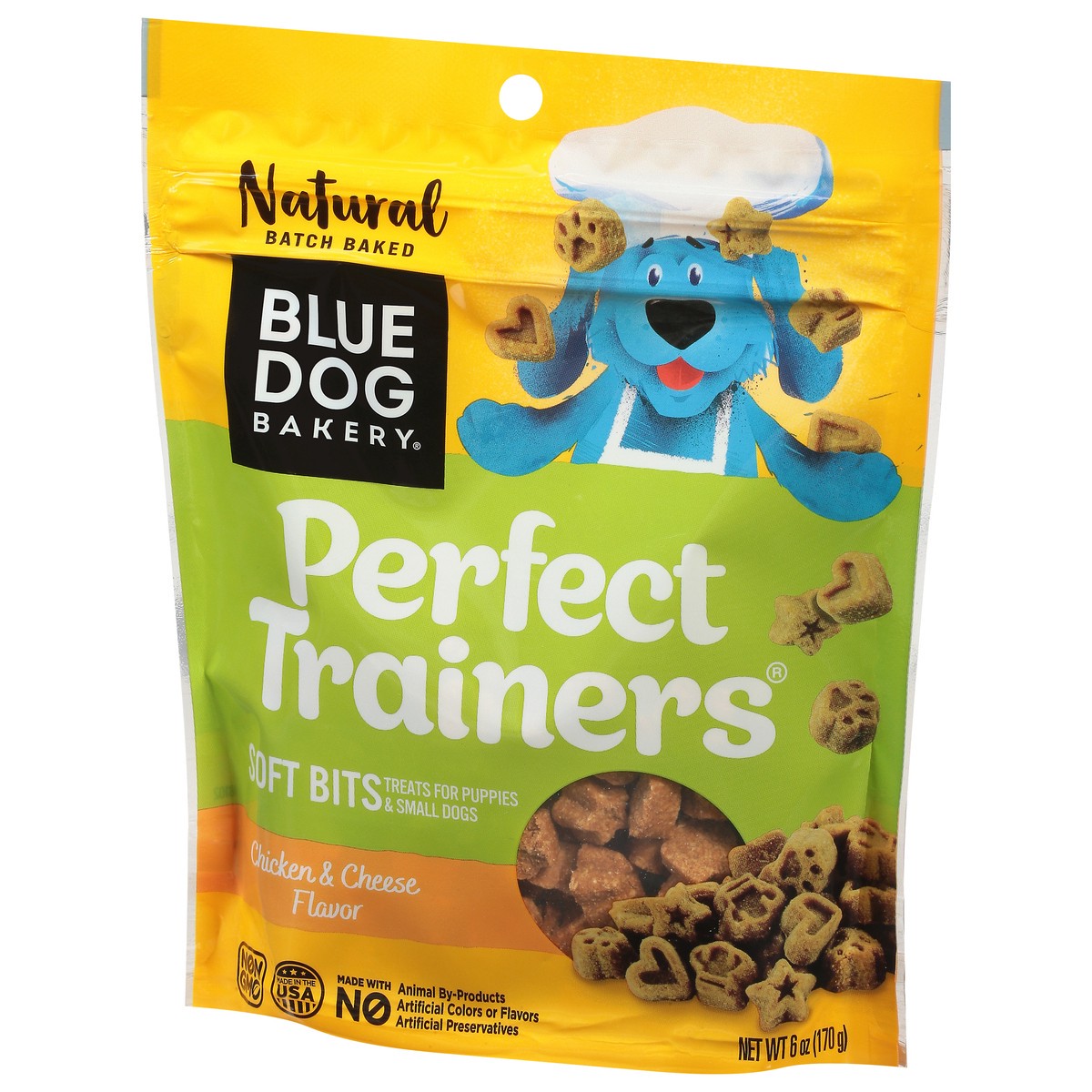 slide 5 of 9, Blue Dog Bakery Perfect Trainers Soft Bits Chicken & Cheese Flavor Treats for Puppies & Small Dogs 6 oz, 6 oz