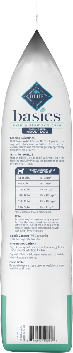 slide 7 of 9, Blue Buffalo Basics Limited Ingredient Diet, Grain Free Natural Adult Small Breed Dry Dog Food, 11 lb