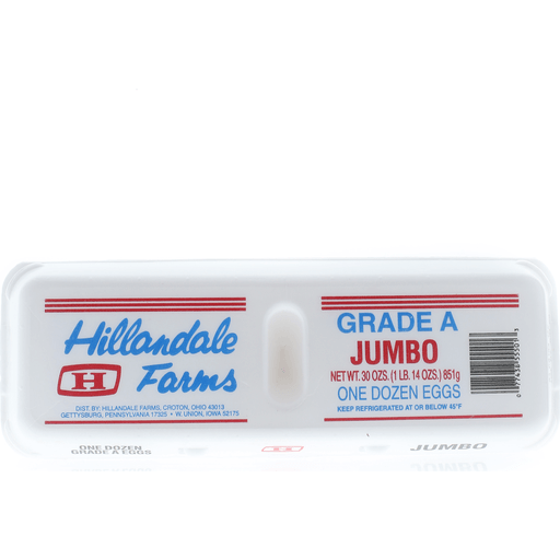 slide 1 of 1, Hillandale Farms White Jumbo Eggs, 12 ct