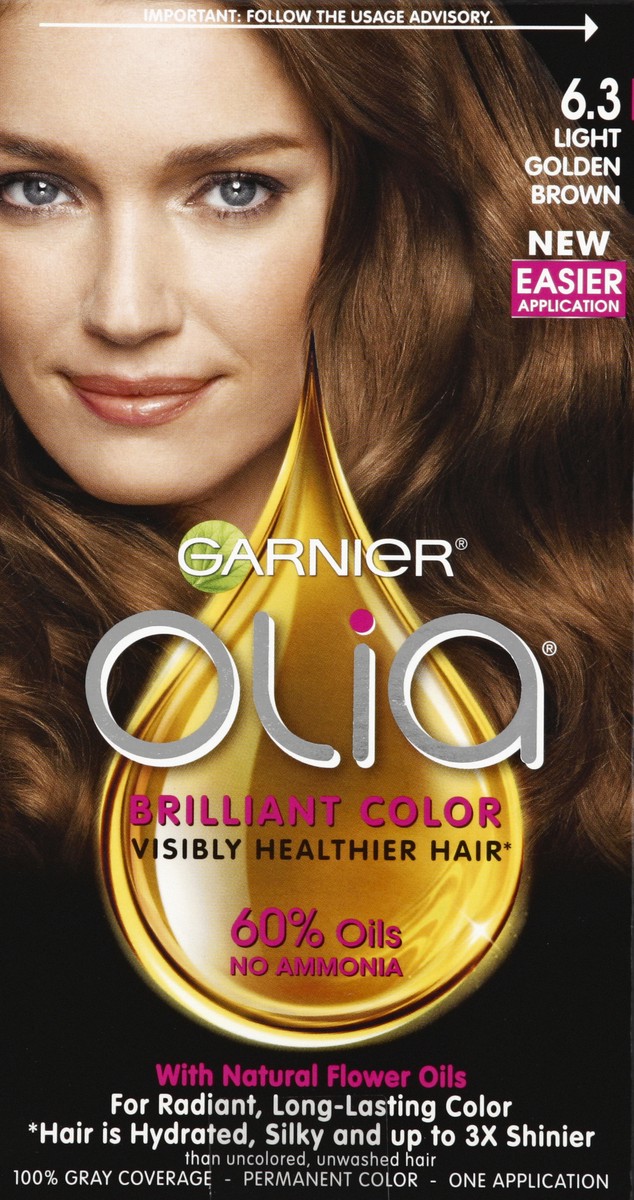 slide 4 of 4, Garnier Olia Brilliant Color - Light Golden Brown - 6.3 fl oz, 6.3 fl oz