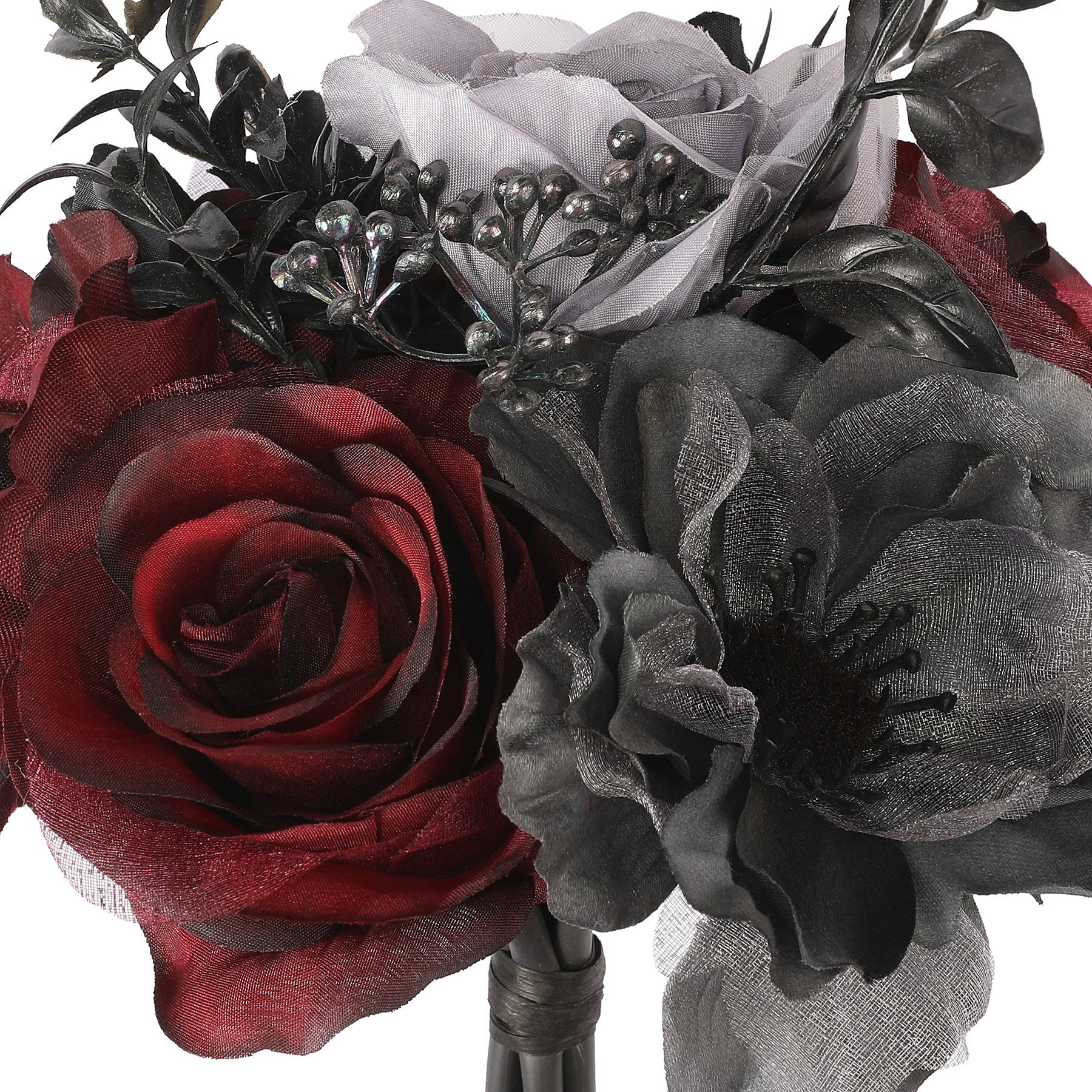 slide 2 of 2, 10" Red & Black Rose & Daisy Bouquet By Ashland, 8 in x 8 in x 10 in