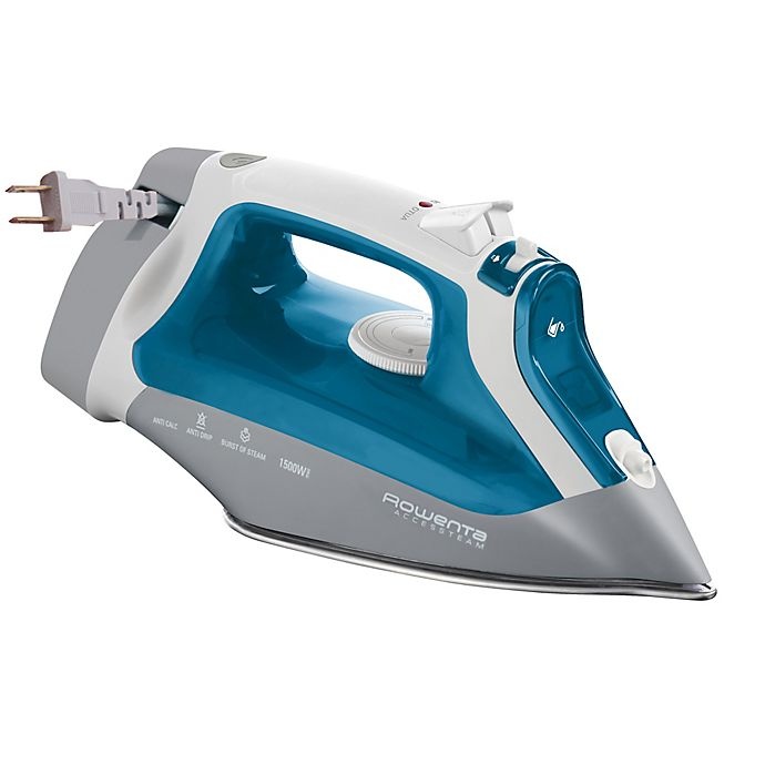 slide 1 of 4, Rowenta AccessSteam Cord Reel Iron - Blue, 1 ct