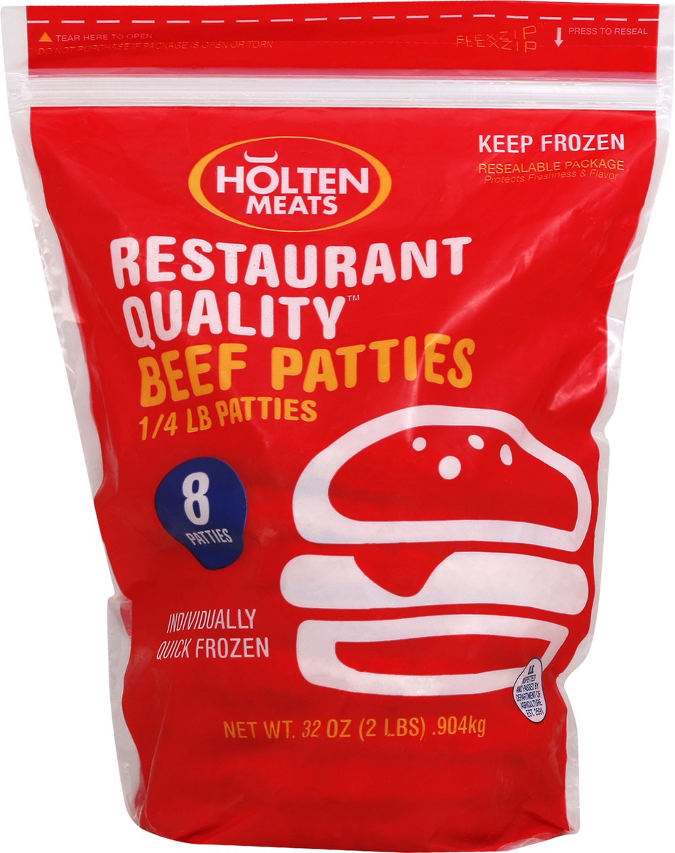 slide 1 of 9, Holten Meats Holten Beef Patties, 2 lb