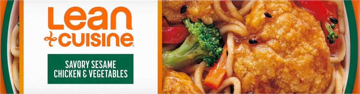 slide 3 of 15, Lean Cuisine Frozen Meal Savory Sesame Chicken and Vegetables, Balance Bowls Microwave Meal, Frozen Chicken Dinner with Veggies, Frozen Dinner for One, 11 oz