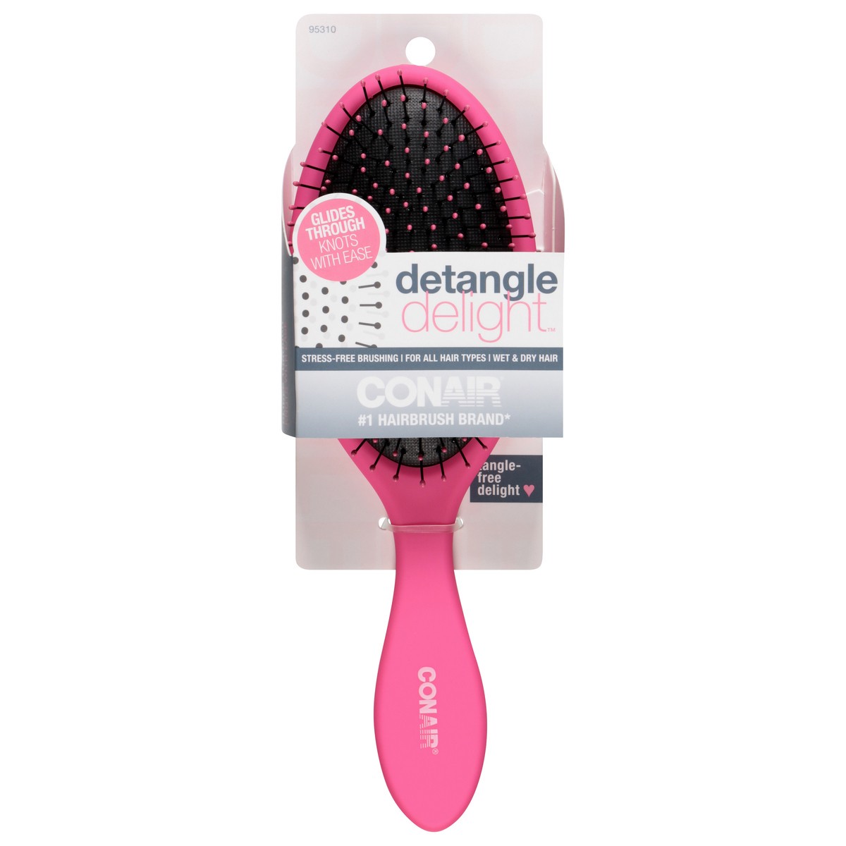slide 1 of 9, Conair Delight Detangle Brush 1 Each, 1 ct