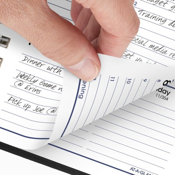 slide 3 of 8, AT-A-GLANCE® DayMinder® 2026 Weekly Appointment Book Planner, Black, Pocket, 3 1/2"" x 6"", 1 ct