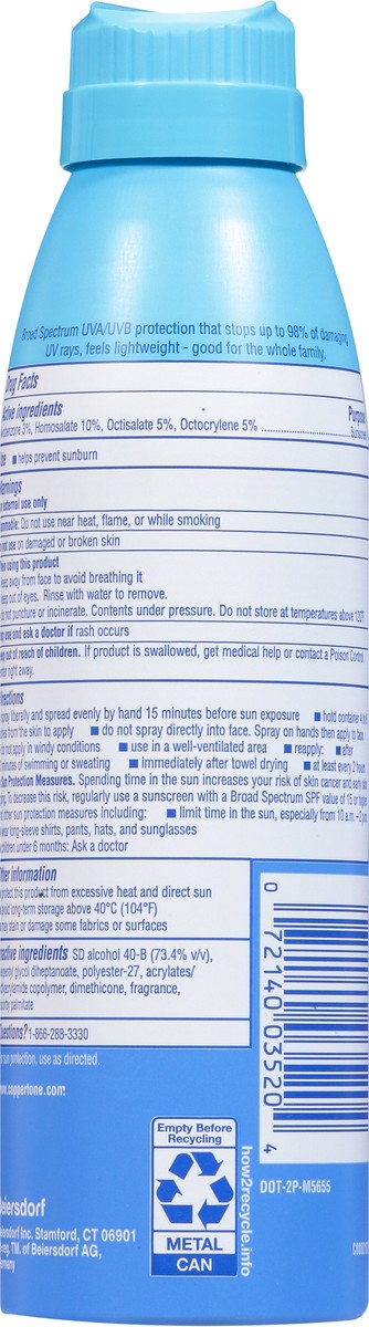 slide 7 of 9, Coppertone Complete SPF 50 Spray, 5.5oz (BOV Upc), 5.5 oz