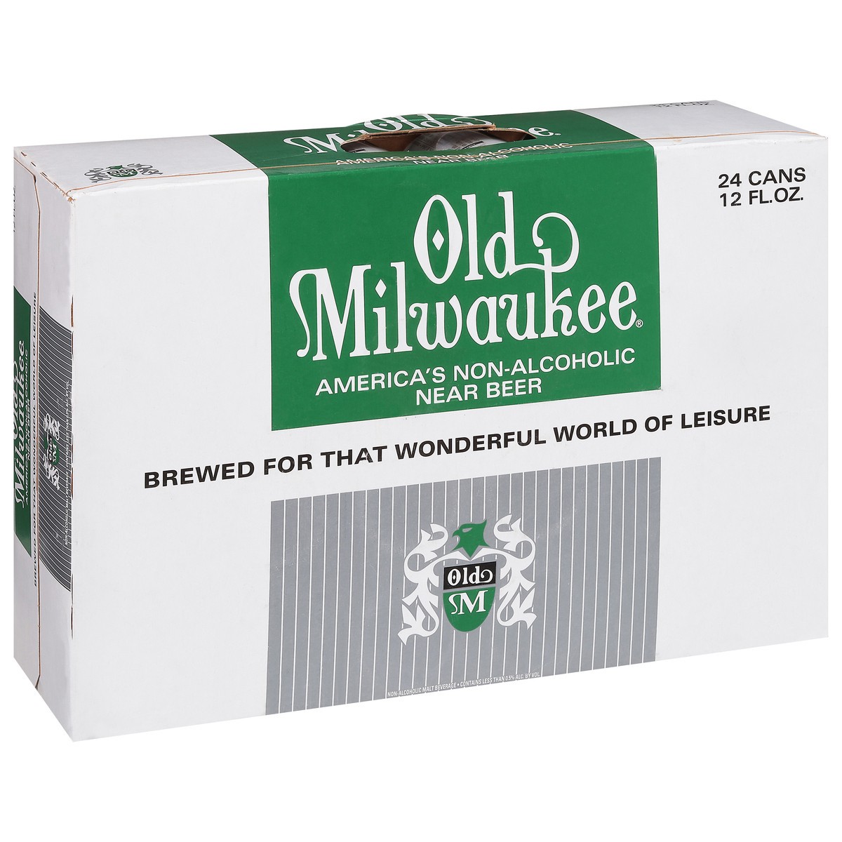 slide 5 of 9, Old Milwaukee Non-Alcoholic Beer 24 - 12 fl oz Cans, 24 ct; 12 oz