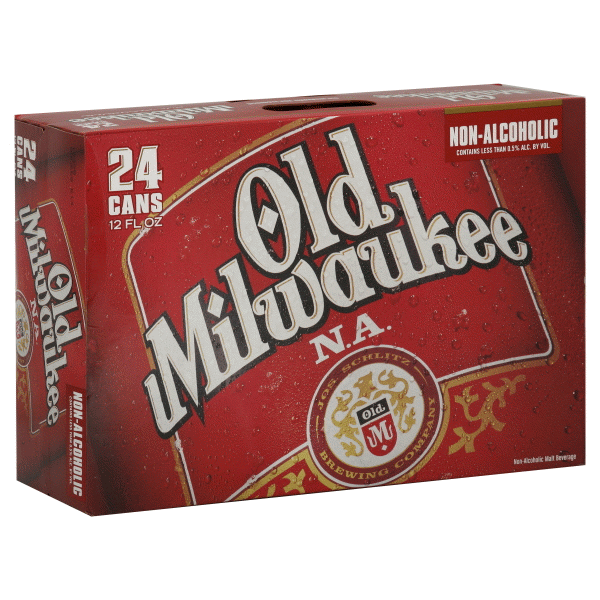 slide 1 of 1, Old Milwaukee Non-Alcholic Beer, 24 ct; 12 fl oz