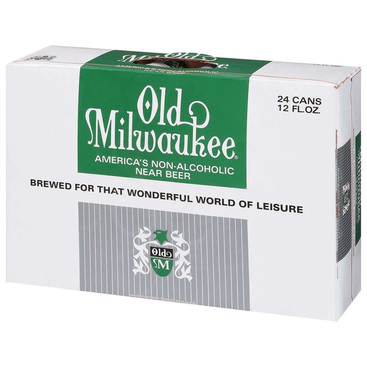 slide 6 of 9, Old Milwaukee Non-Alcoholic Beer 24 - 12 fl oz Cans, 24 ct; 12 oz