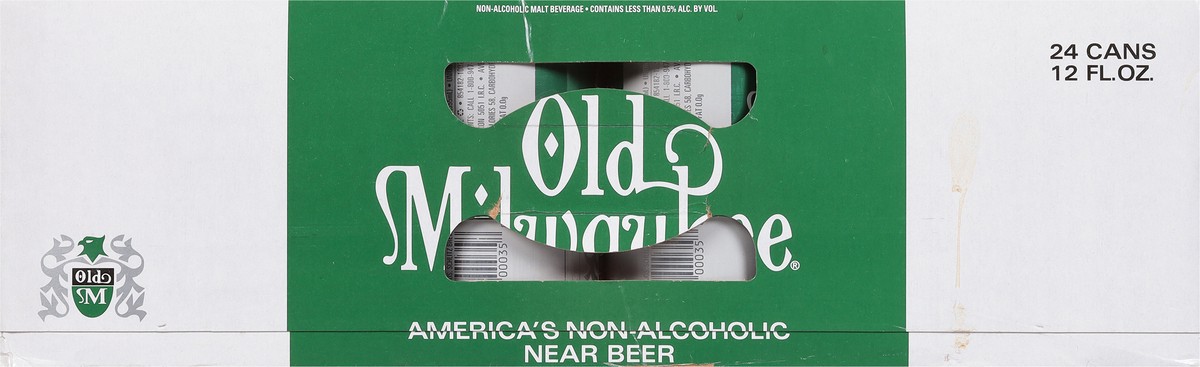 slide 4 of 9, Old Milwaukee Non-Alcoholic Beer 24 - 12 fl oz Cans, 24 ct; 12 oz