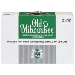 Old Milwaukee Non-Alcoholic Beer 24 - 12 fl oz Cans