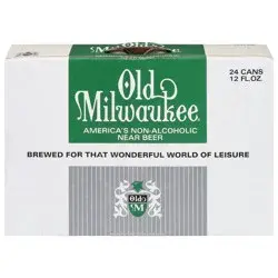 Old Milwaukee Non-Alcoholic Beer 24 - 12 fl oz Cans