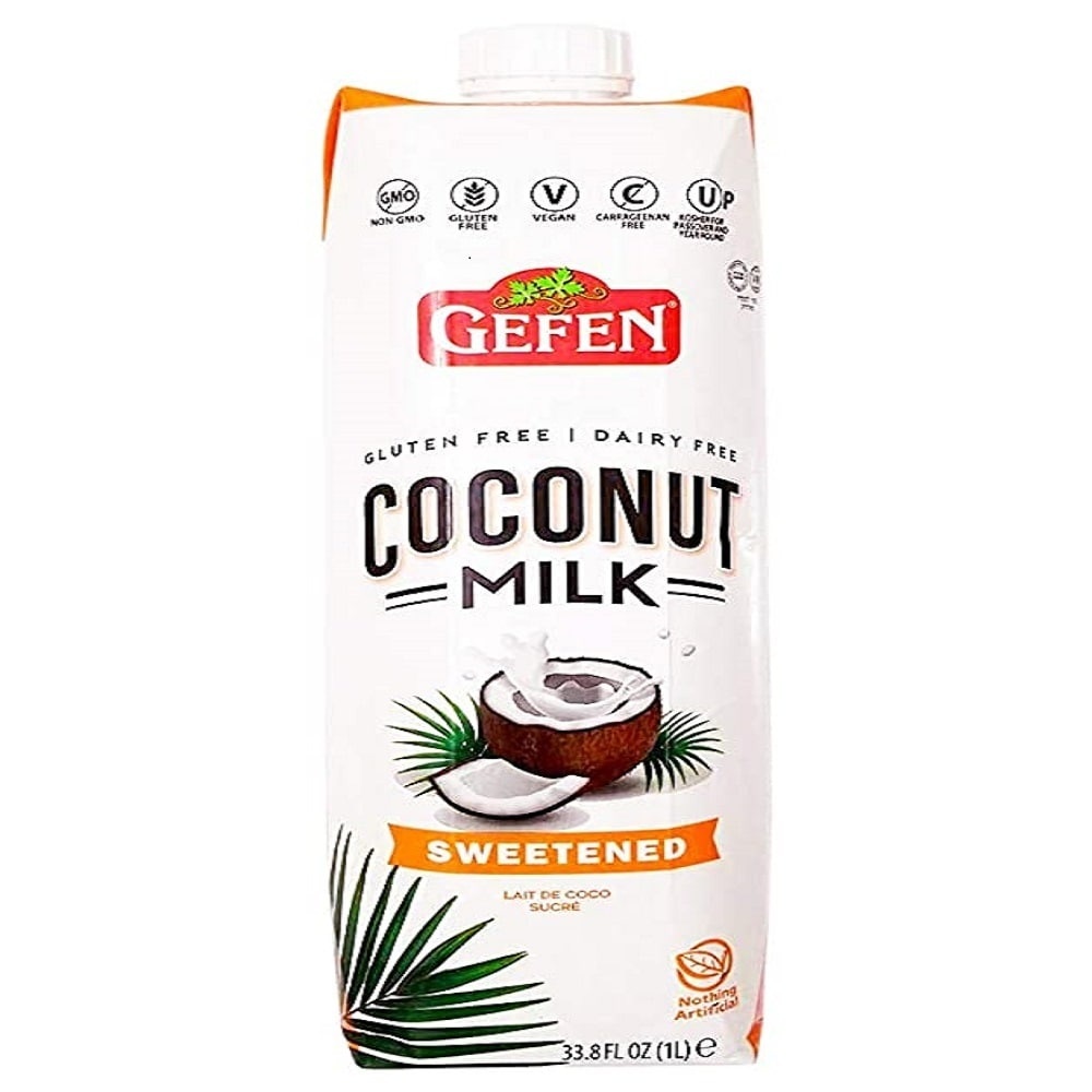 slide 1 of 1, Gefen Gluten-Free Dairy-Free Sweetened Coconut Milk, 33.8 oz