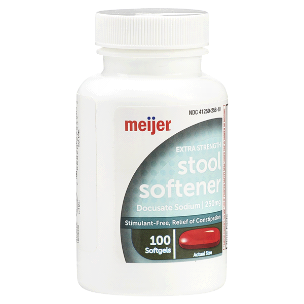 slide 6 of 29, Meijer Extra Strength Stool Softener, 100 ct