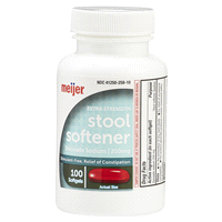 slide 20 of 29, Meijer Extra Strength Stool Softener, 100 ct