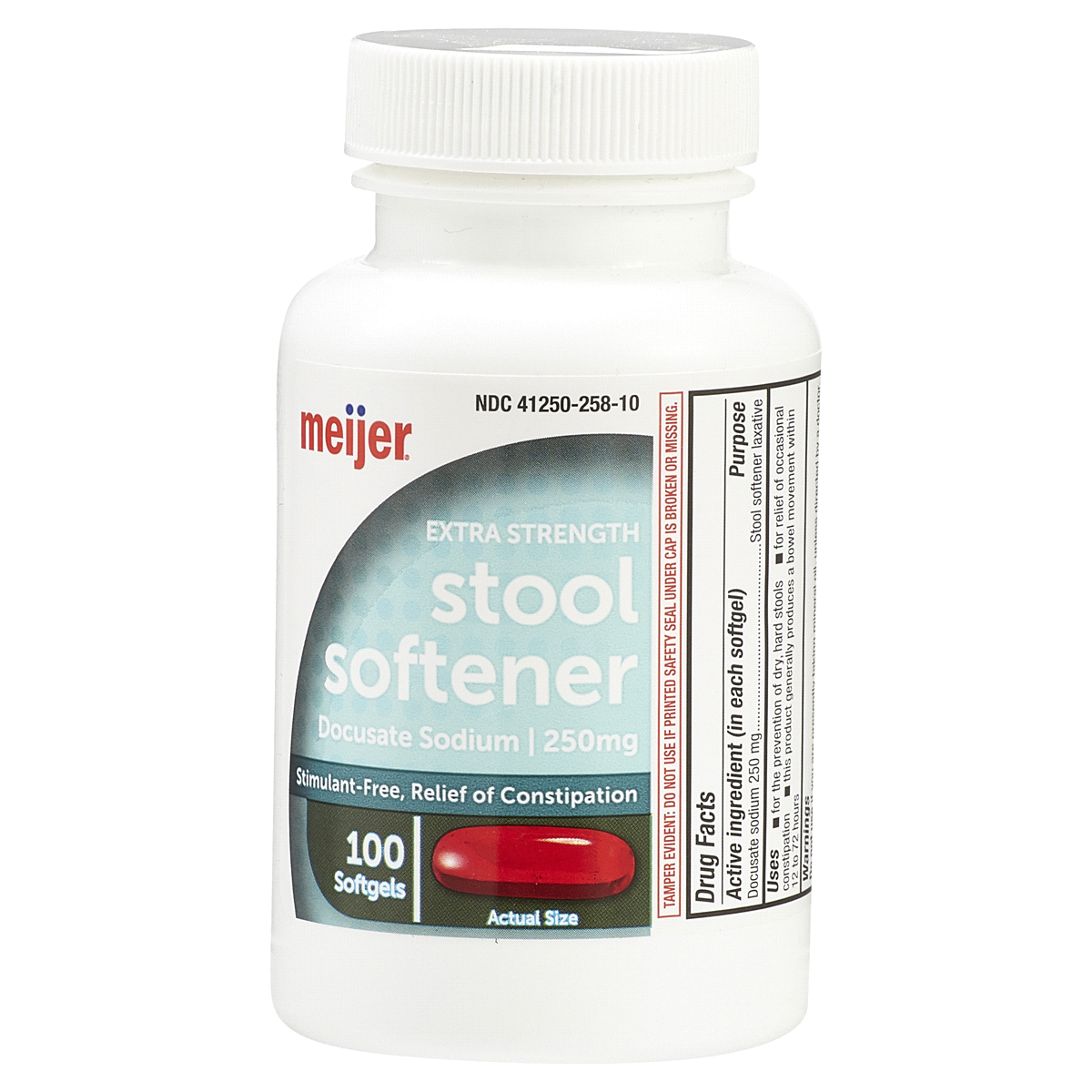 slide 24 of 29, Meijer Extra Strength Stool Softener, 100 ct