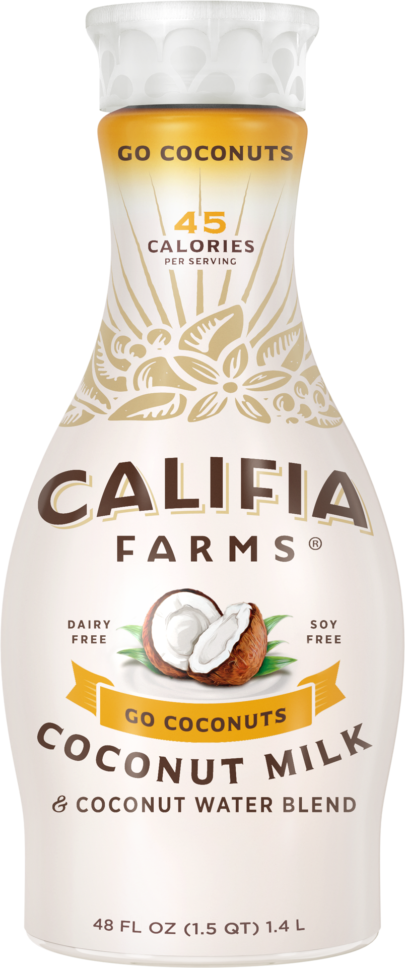 slide 1 of 1, Califia Farms Farms Go Coconuts Coconut Milk & Coconut Water Blend, 48 fl oz