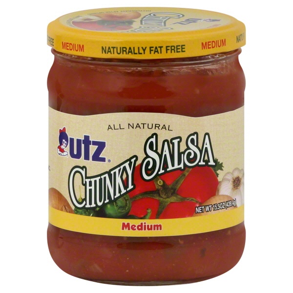 slide 1 of 1, Utz Chunky Salsa Medium, 15 oz