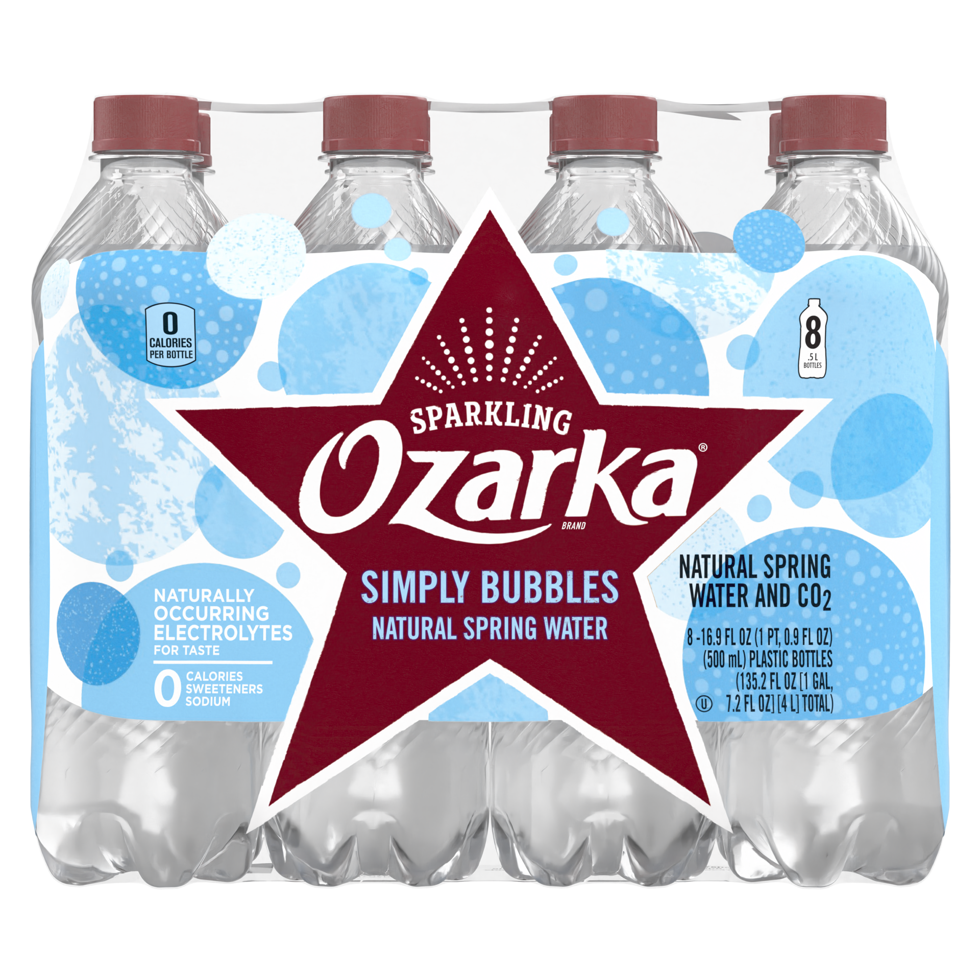 slide 4 of 5, Ozarka Sparkling Water, Simply Bubbles- 16.9 fl oz, 16.9 fl oz