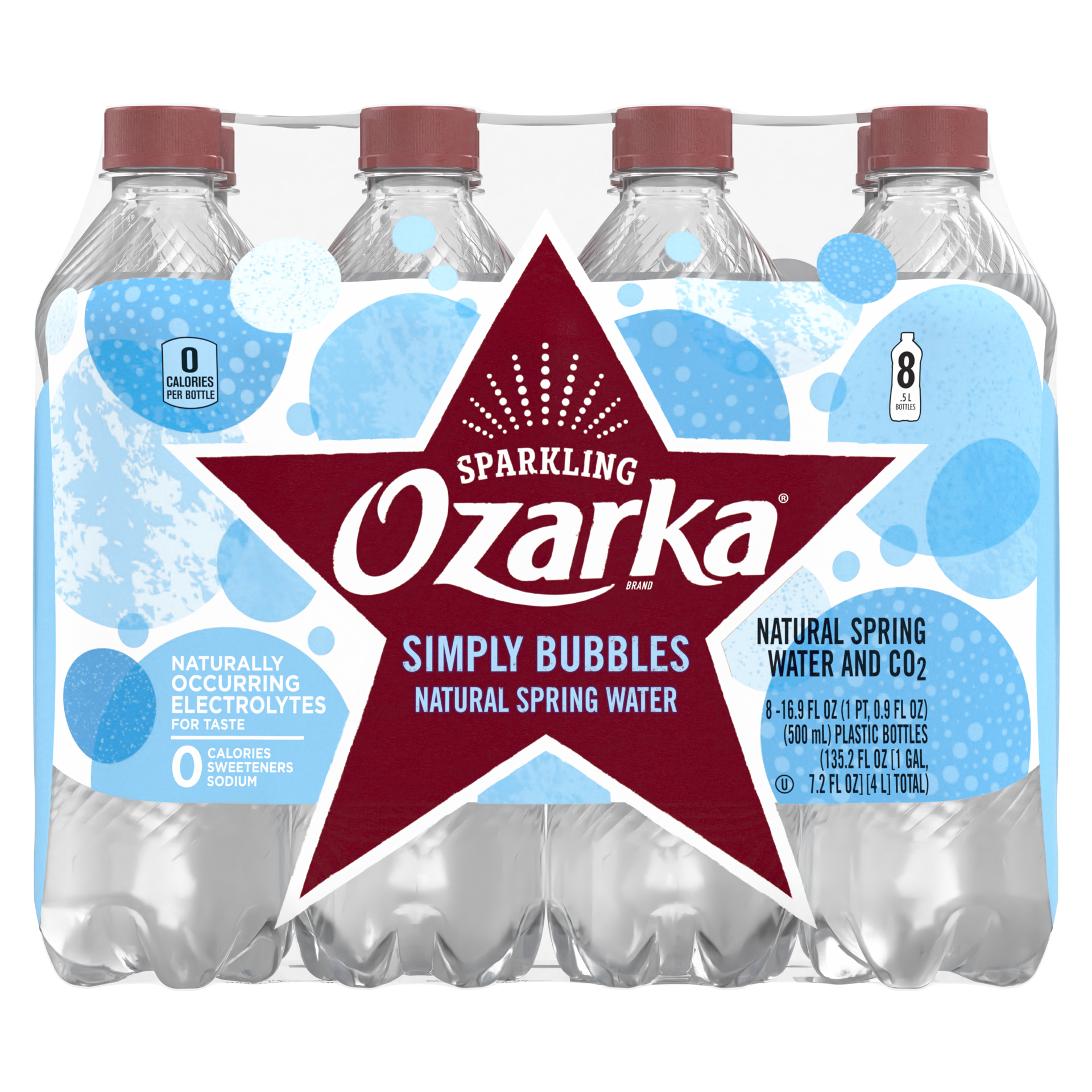 slide 1 of 5, Ozarka Sparkling Water, Simply Bubbles- 16.9 fl oz, 16.9 fl oz