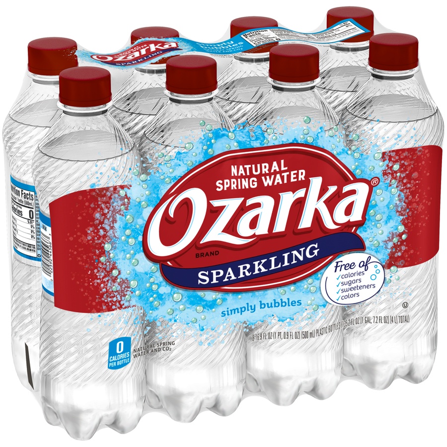 slide 1 of 6, Ozarka Simply Bubbles Sparkling Spring Water, 8 ct; 16.9 fl oz