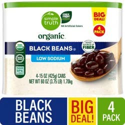 Simple Truth Organic Black Beans - 4 ct