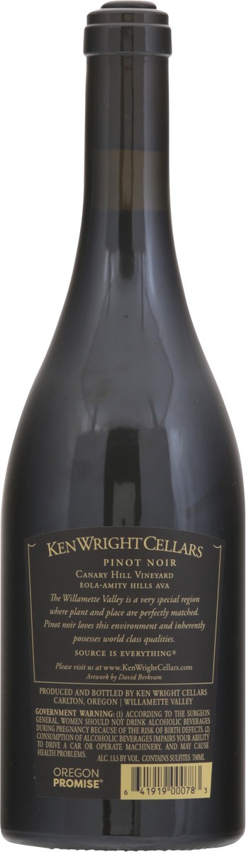 slide 9 of 11, Ken Wright Cellars Canary Hill Vineyard Pinot Noir 750 ml, 750 ml