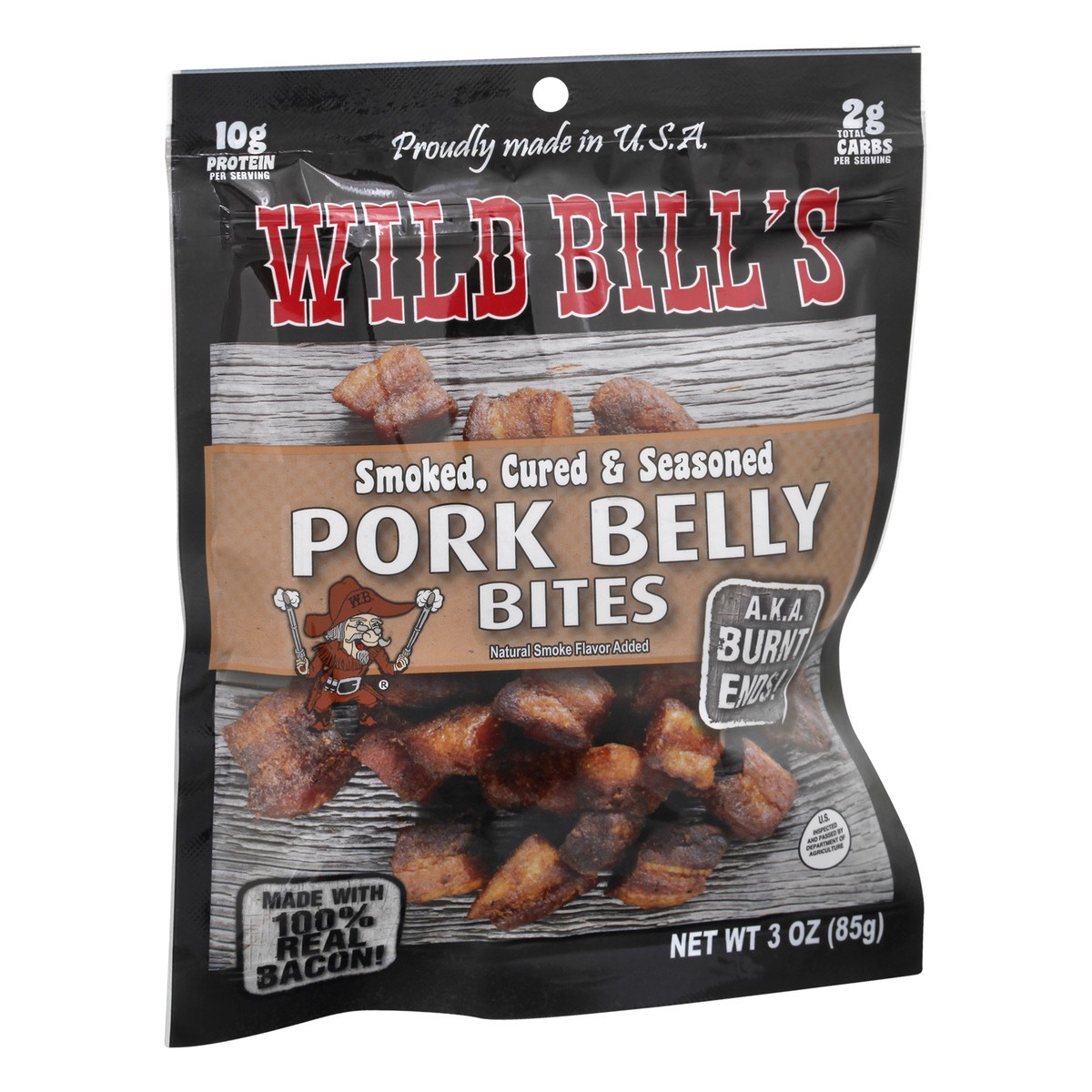slide 2 of 13, Wild Bill's Pork Belly Bites, 3 oz