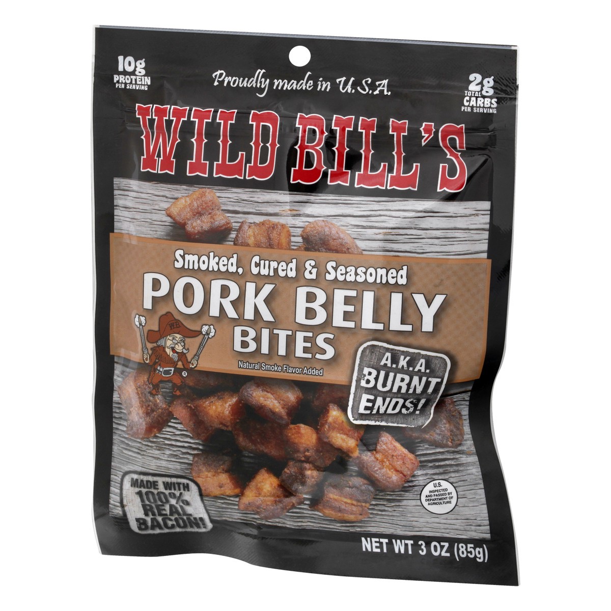 slide 3 of 13, Wild Bill's Pork Belly Bites, 3 oz