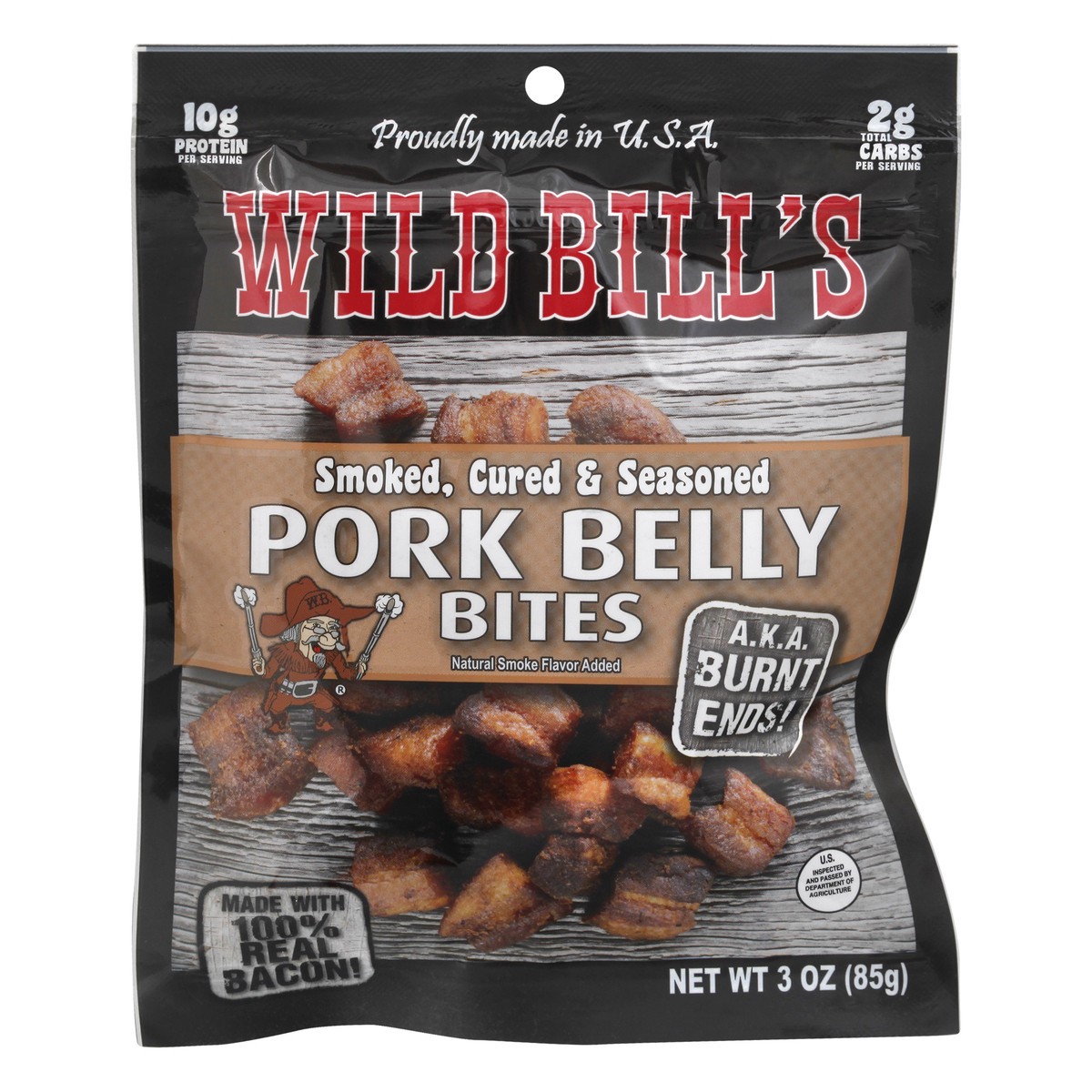 slide 1 of 13, Wild Bill's Pork Belly Bites, 3 oz
