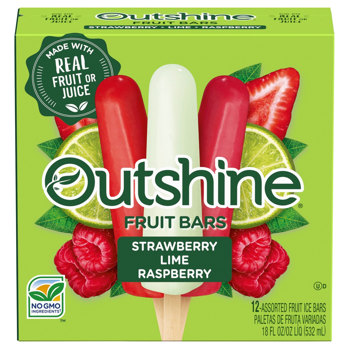 slide 1 of 76, Outshine Assorted Fruit Bars 12 ea, 12 ct