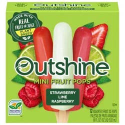 Outshine Strawberry Lime Raspberry Variety Fruit Bars