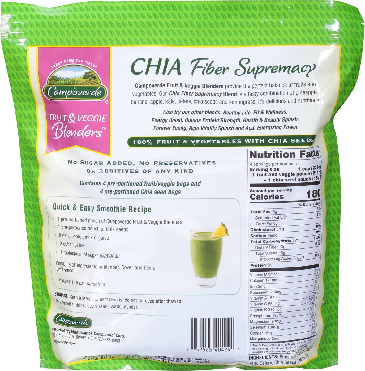 slide 5 of 9, Campoverde Chia Fiber Supremacy, 1 ct