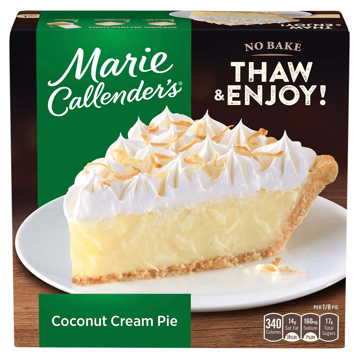 slide 1 of 2, Marie Callender's Coconut Cream Pie, 30.3 oz